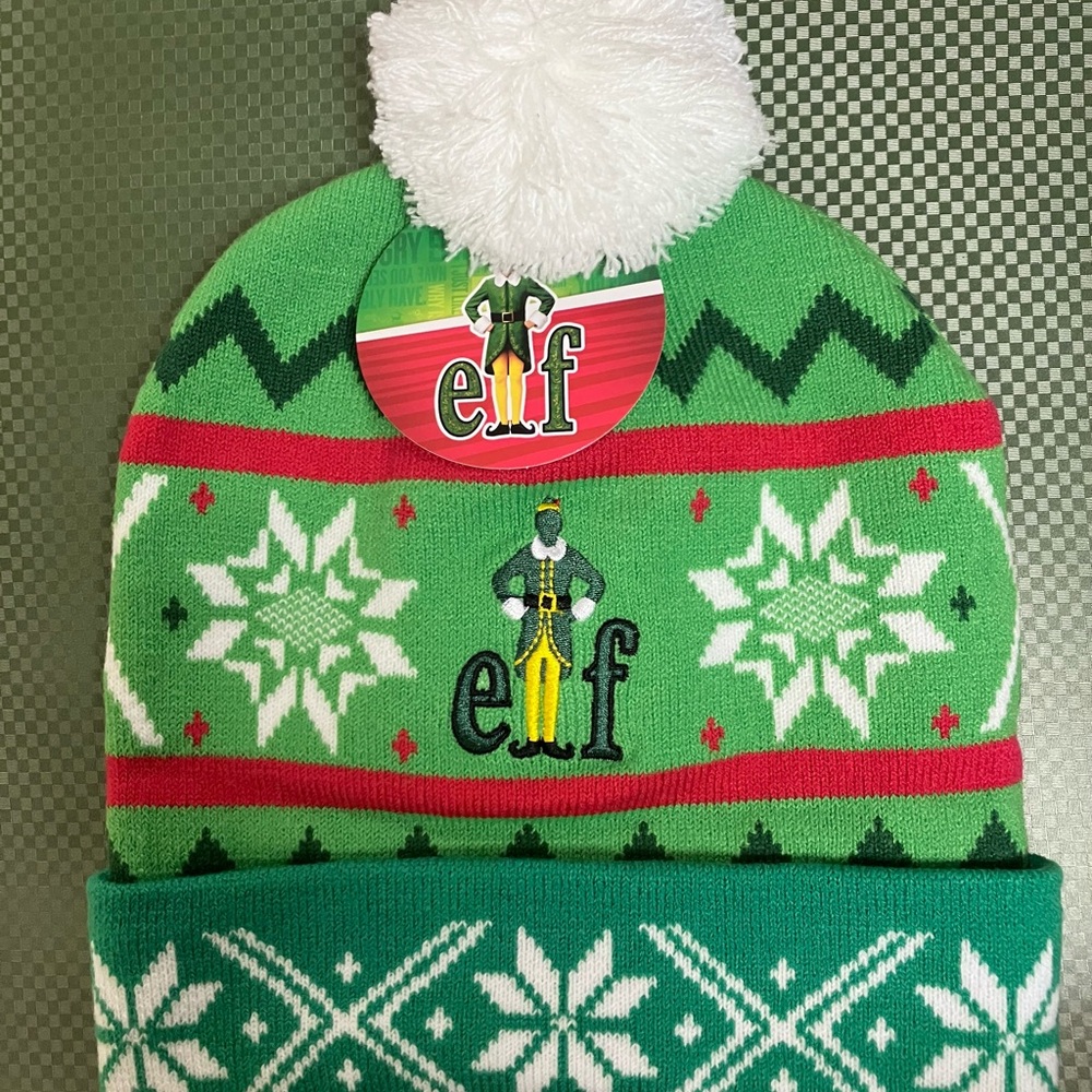 Elf knit winter hat, brand new with tag.